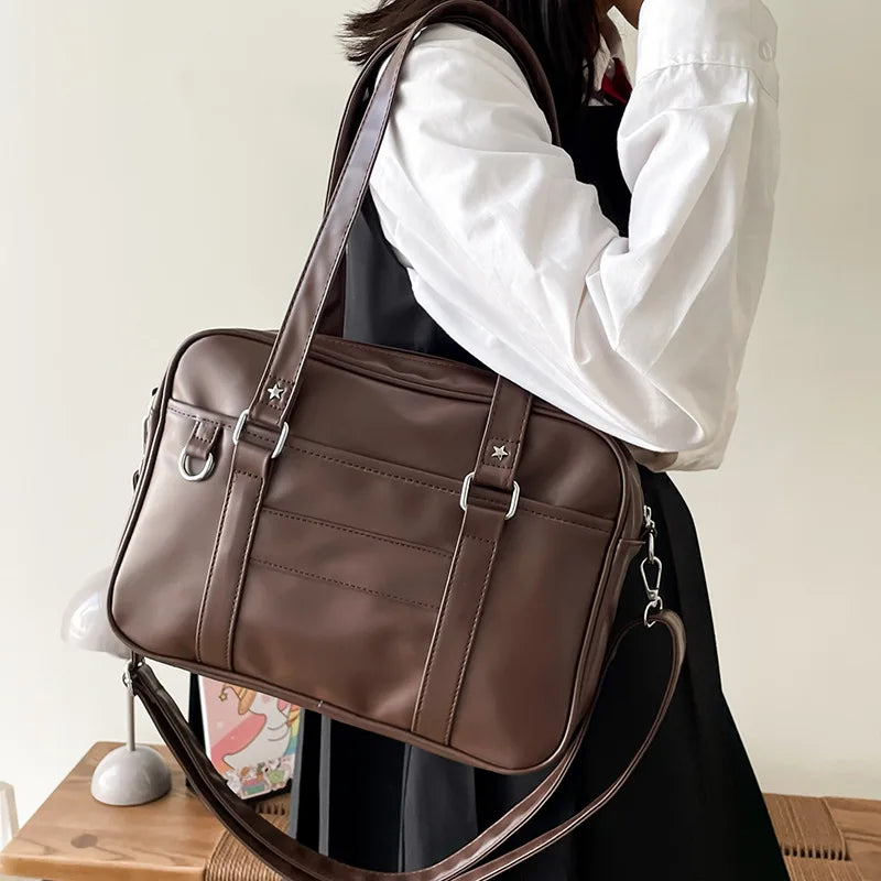 Bolsa Escolar Mujer Estilo Japonés – Crossbody y Hombro,