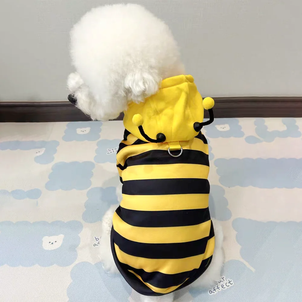 Abrigo de Abeja para Perros y Gatos con Capucha