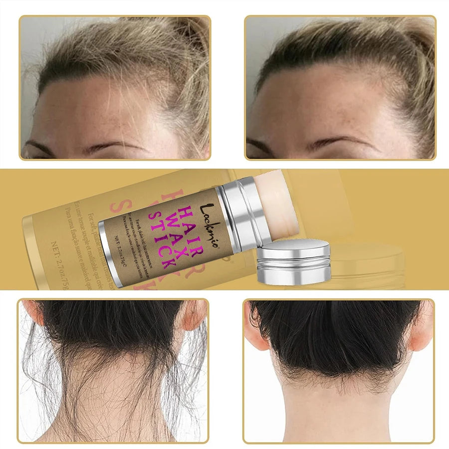 Barra de Cera para Cabello Fijador Anti Frizz
