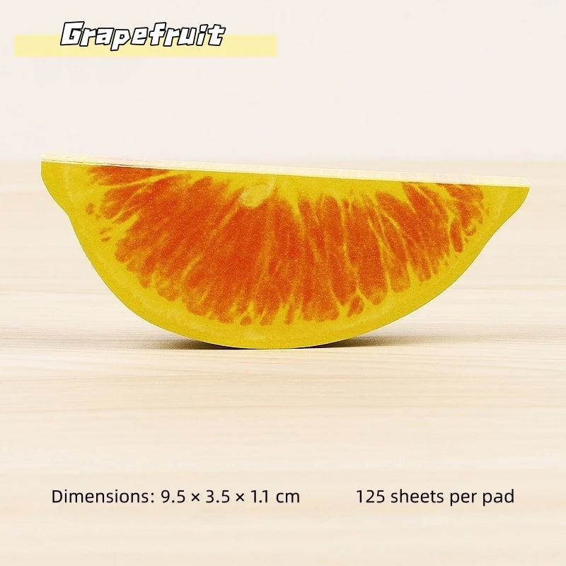 Notas Adhesivas 3D en Forma de Fruta - Bloc de Notas Creativo