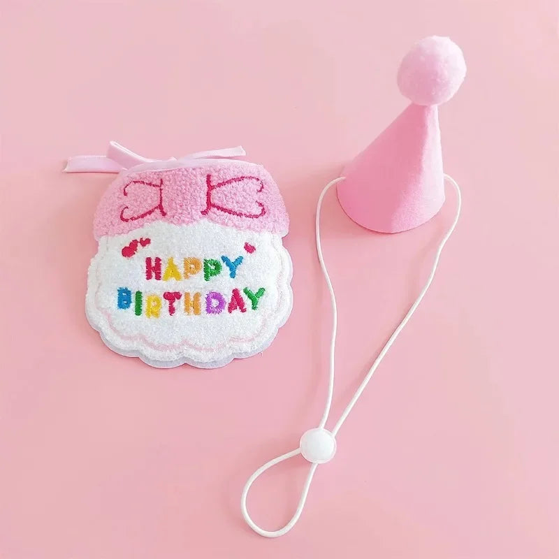 Set de Cumpleaños para Mascotas con Sombrero y Pañuelo