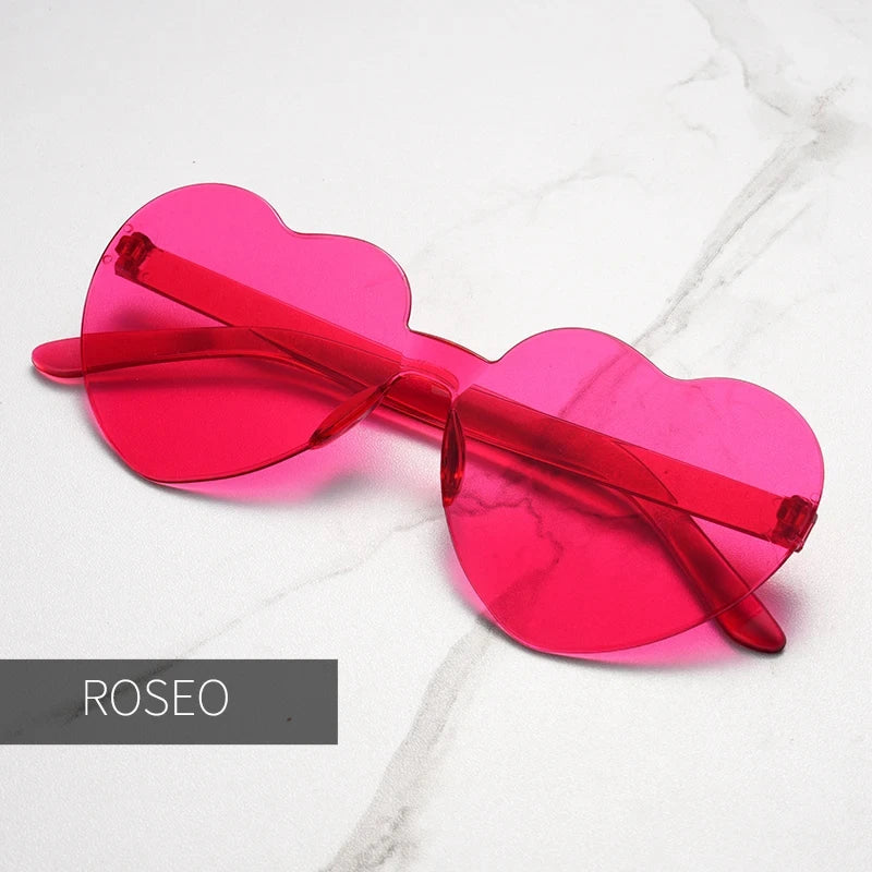 Gafas de Sol en Forma de Corazón – Lentes de Fiesta con Protección UV