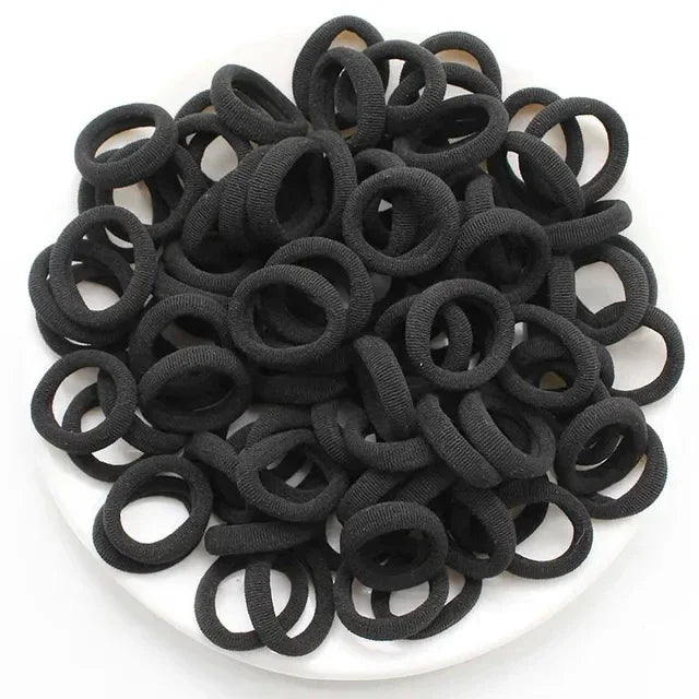 200 Piezas de Ligas de Cabello de Nylon - Coletas Elásticas Coloridas