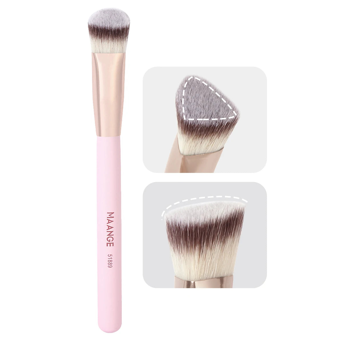 Set de Brochas Multifuncionales – Base, Contorno e Iluminador, Base Líquida y Crema