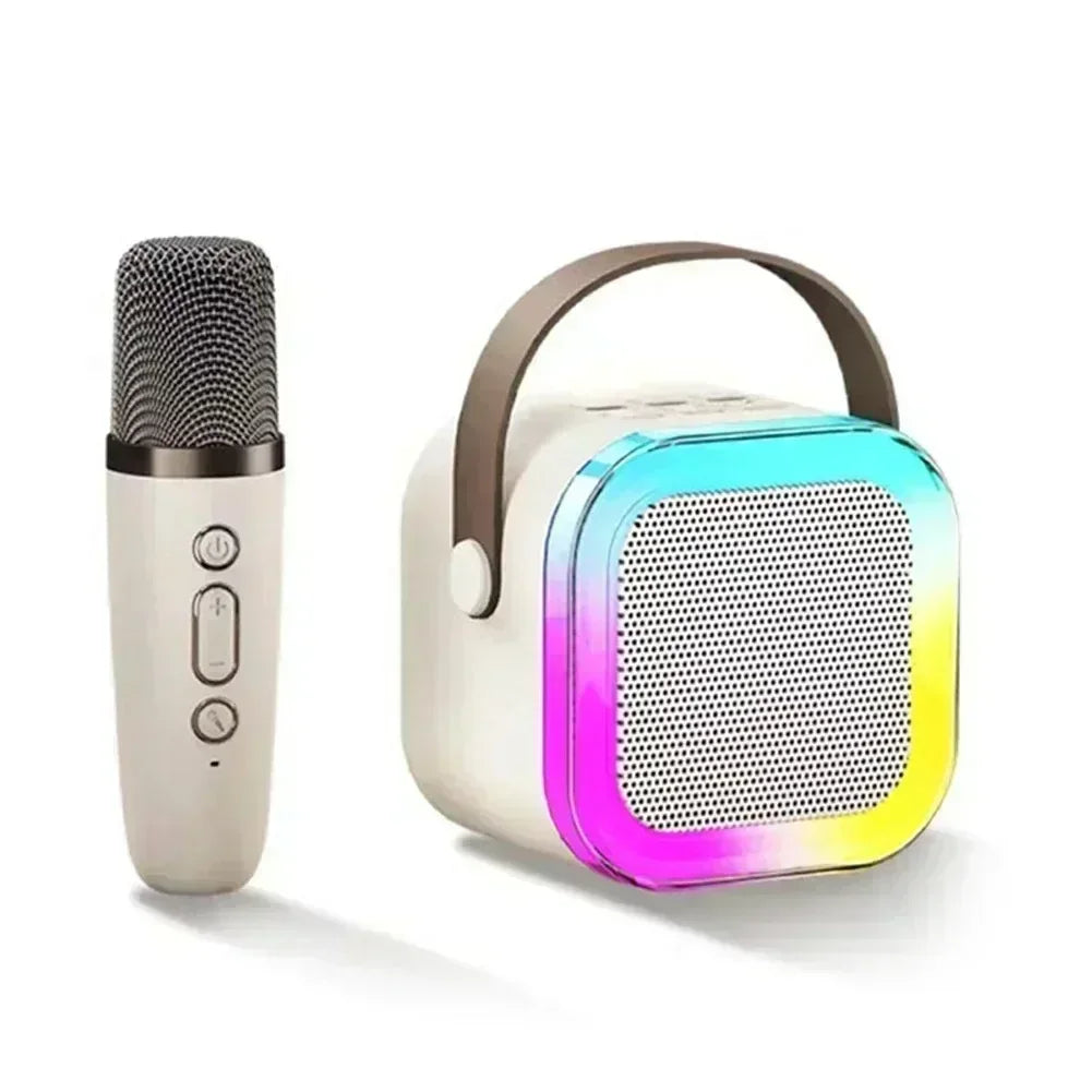 Bocina Karaoke Bluetooth K12 con Micrófono Inalámbrico