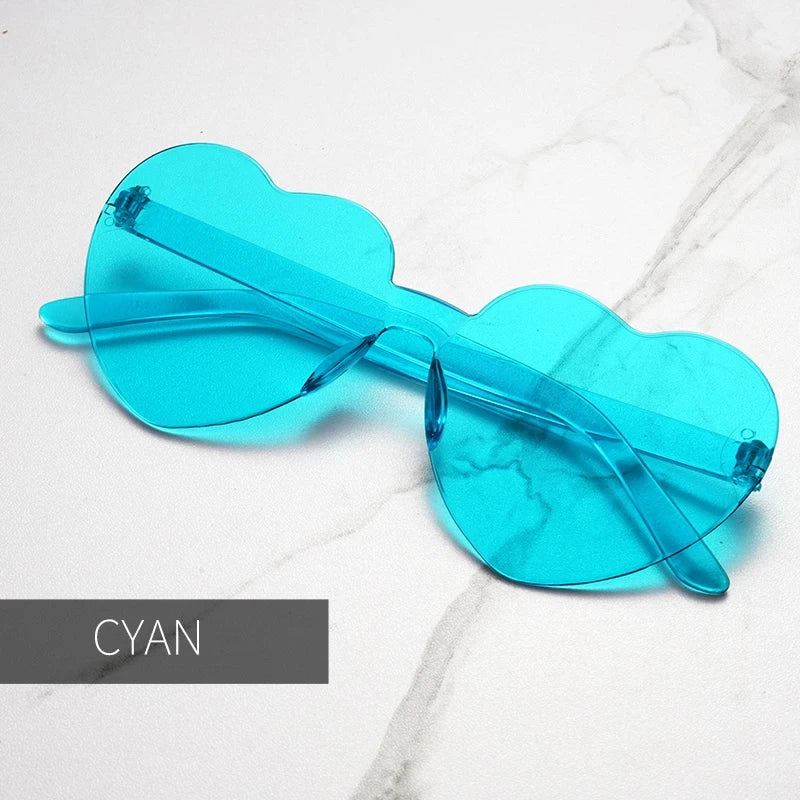 Gafas de Sol en Forma de Corazón – Lentes de Fiesta con Protección UV