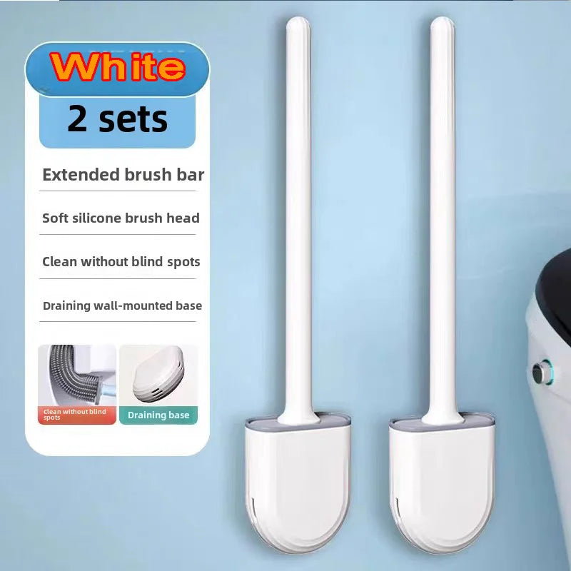 Cepillo de Baño de Silicona Flexible con Soporte