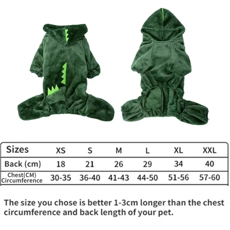 Disfraz de Dinosaurio para Perros y Gatos