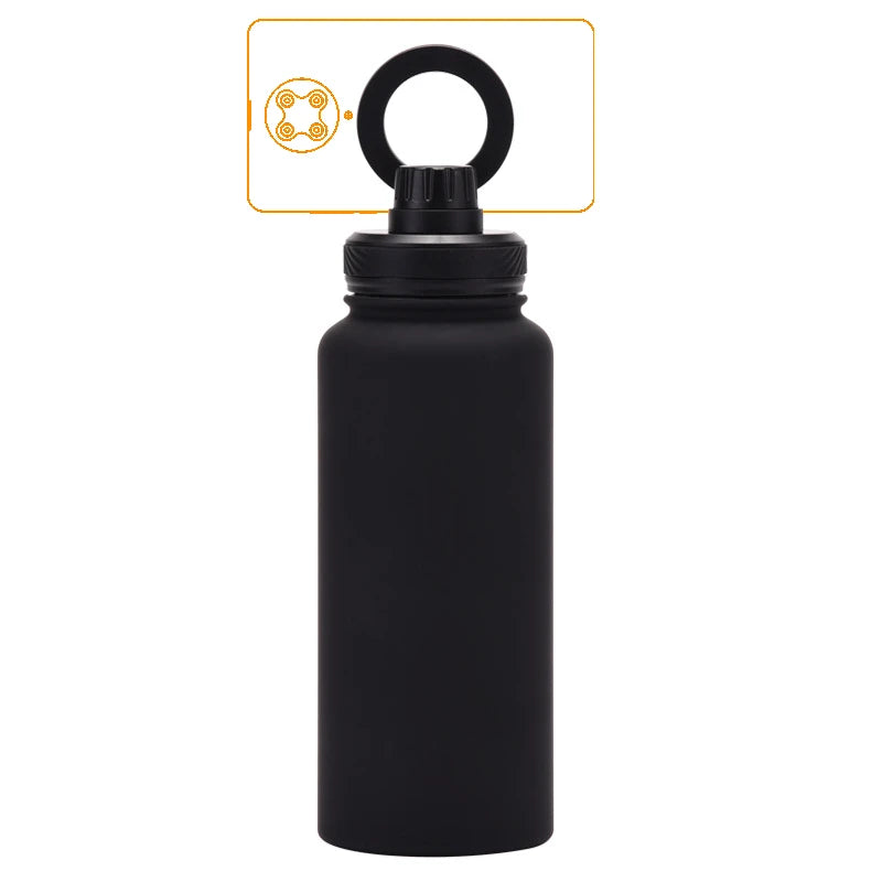 Botella Térmica con Soporte Magnético para Celular (1000 ml)