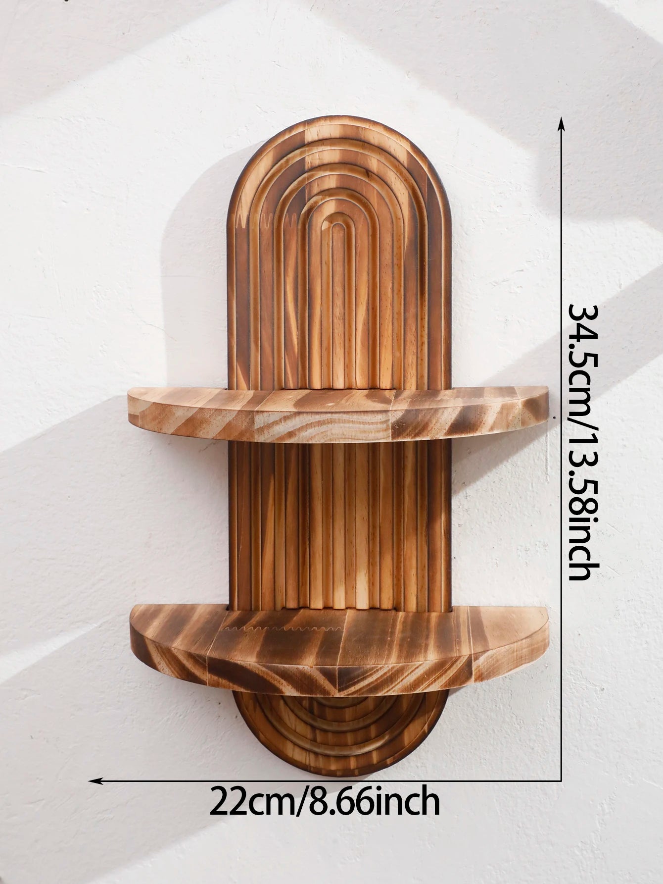 Estante de Pared de Madera Estilo Bohemio