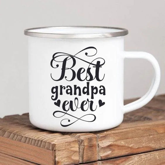 Regalo para la Mejor Abuela del Mundo - Taza de Peltre Blanca 8cm