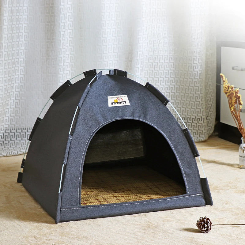 Casa Cueva para Gatos y Perros Pequeños – Cama para Mascotas Plegable y Portátil