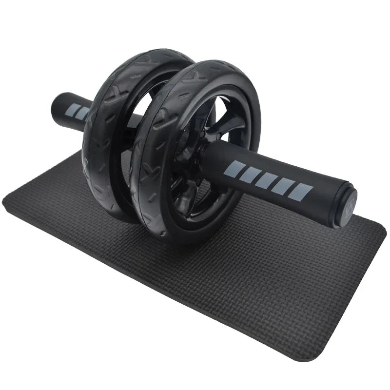 Ab Roller Doble Rueda con Rodillera – Entrenamiento de Core en Casa, Entrenamiento de Abdomen y Brazos