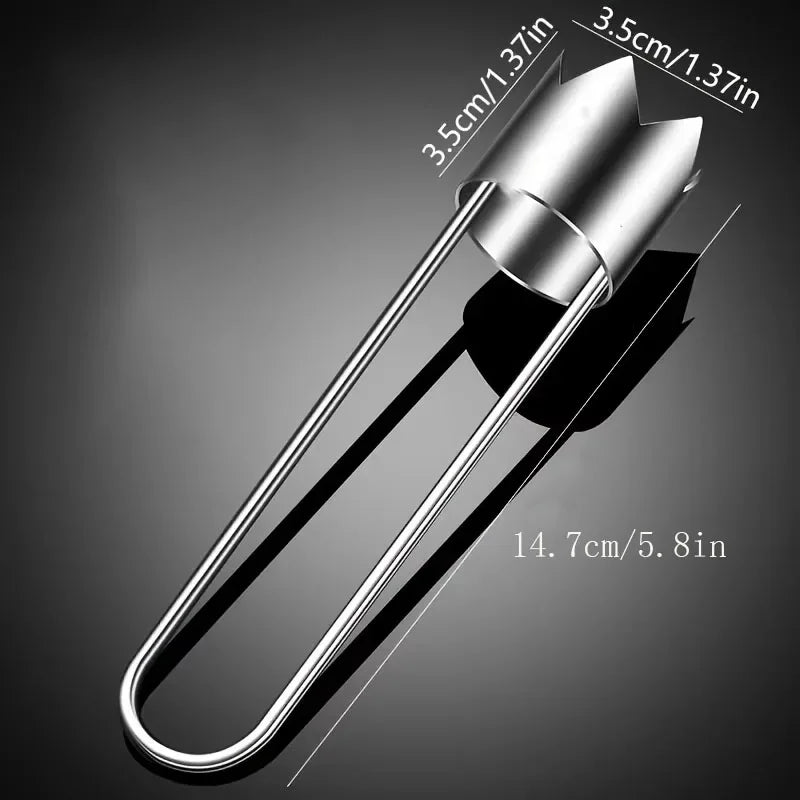 Extractor de Corazones de Acero Inoxidable - Removedor de Semillas Portátil