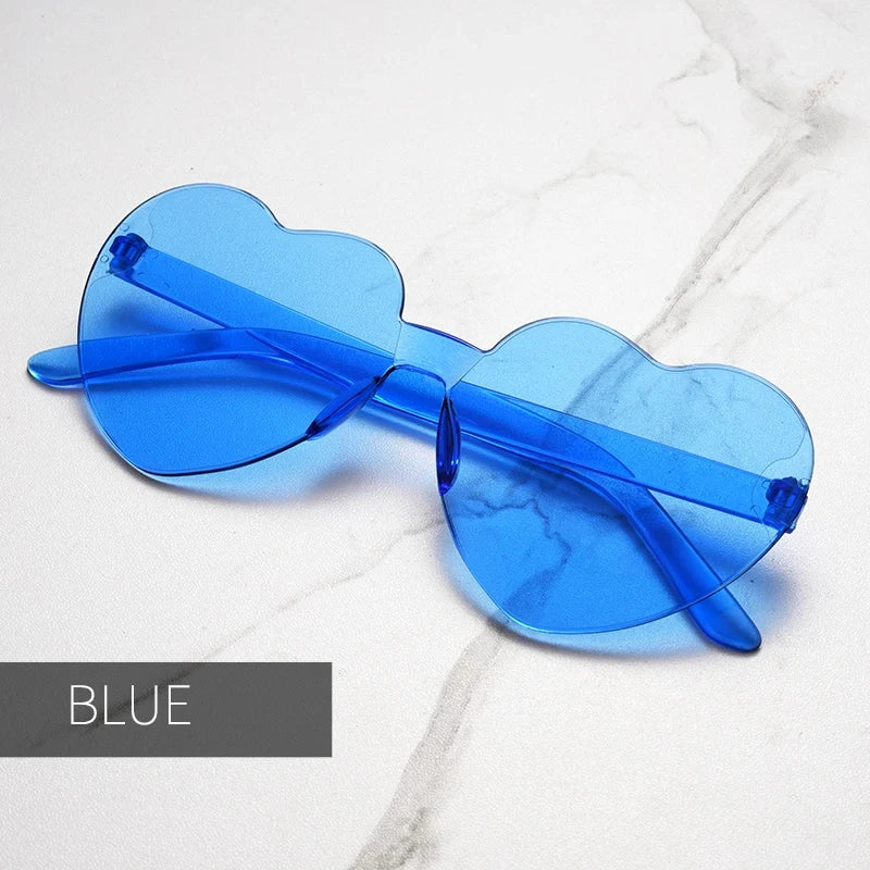 Gafas de Sol en Forma de Corazón – Lentes de Fiesta con Protección UV