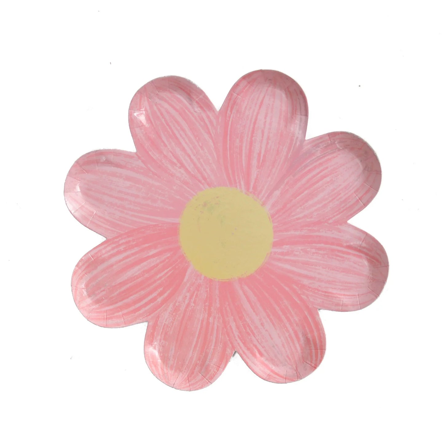 Platos Desechables en Forma de Margarita – Vajilla Floral para Fiesta (10 piezas)
