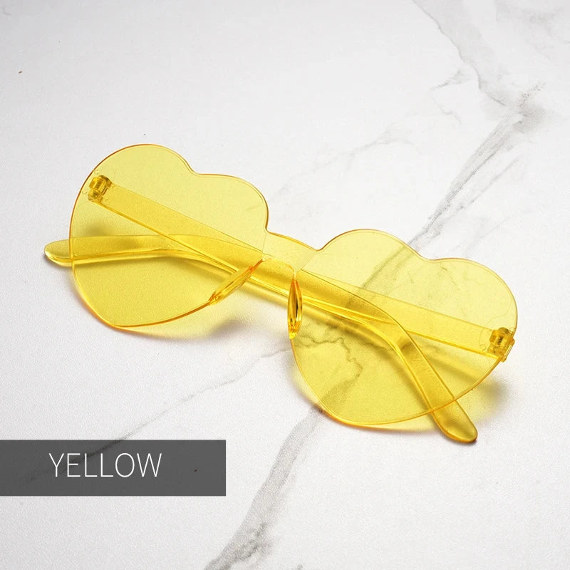 Gafas de Sol en Forma de Corazón – Lentes de Fiesta con Protección UV
