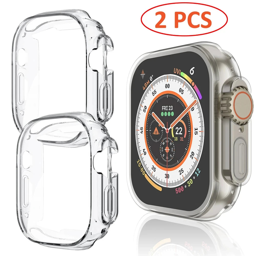 Funda Transparente con Protector para Apple Watch