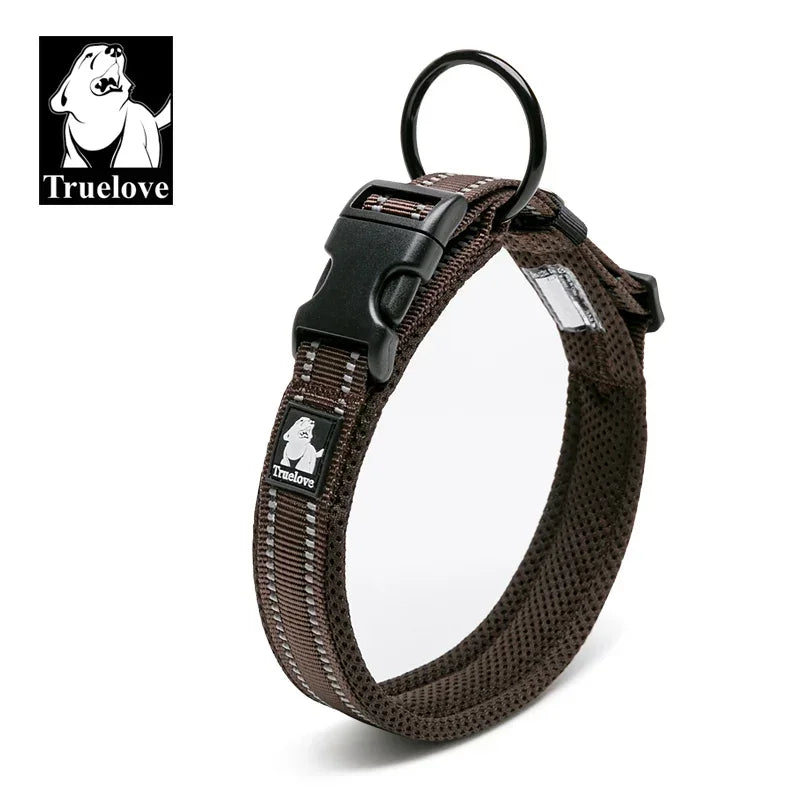 Collar para Perro Ajustable Acolchado con Diseño Reflectante