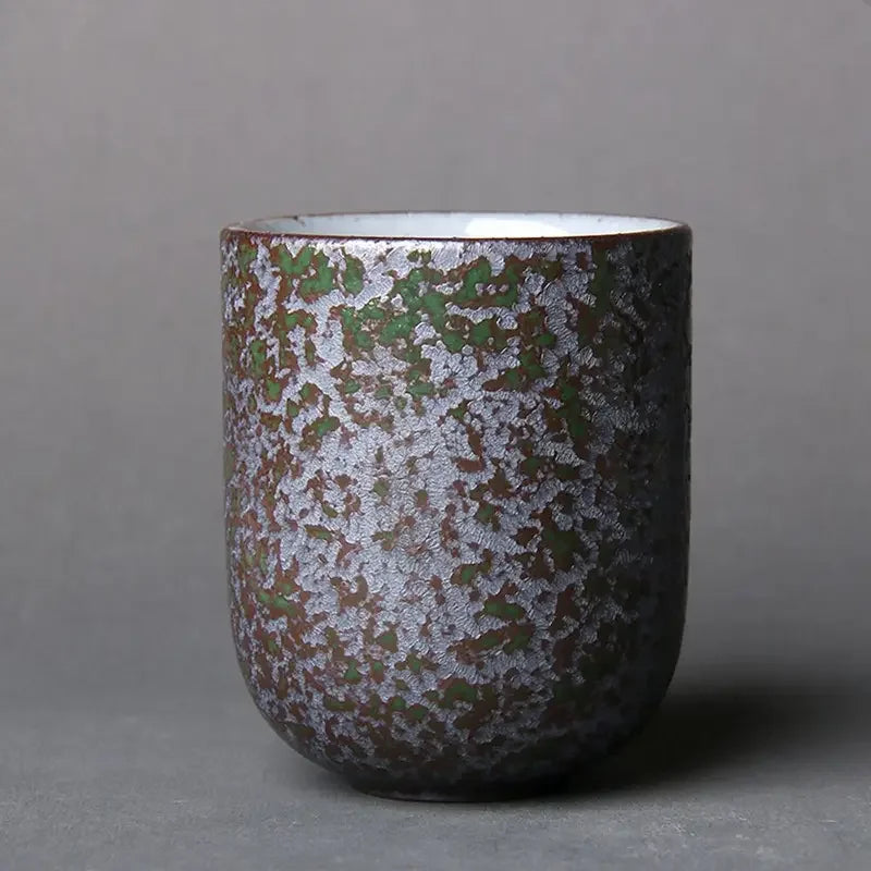 Tazas de Té Kung Fu de Cerámica 120ml - Estilo Japonés Wabi-Sabi