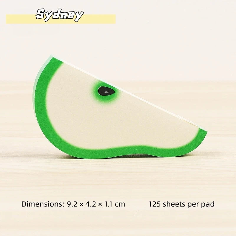Notas Adhesivas 3D en Forma de Fruta - Bloc de Notas Creativo