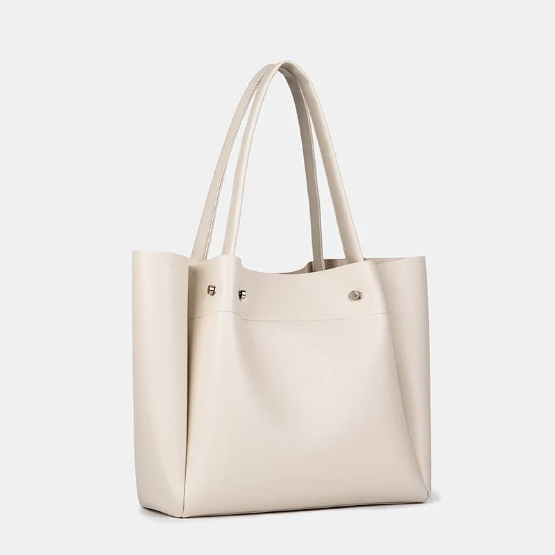 Bolsa de Hombro Mujer Estilo Casual – Tote Amplia con Zipper