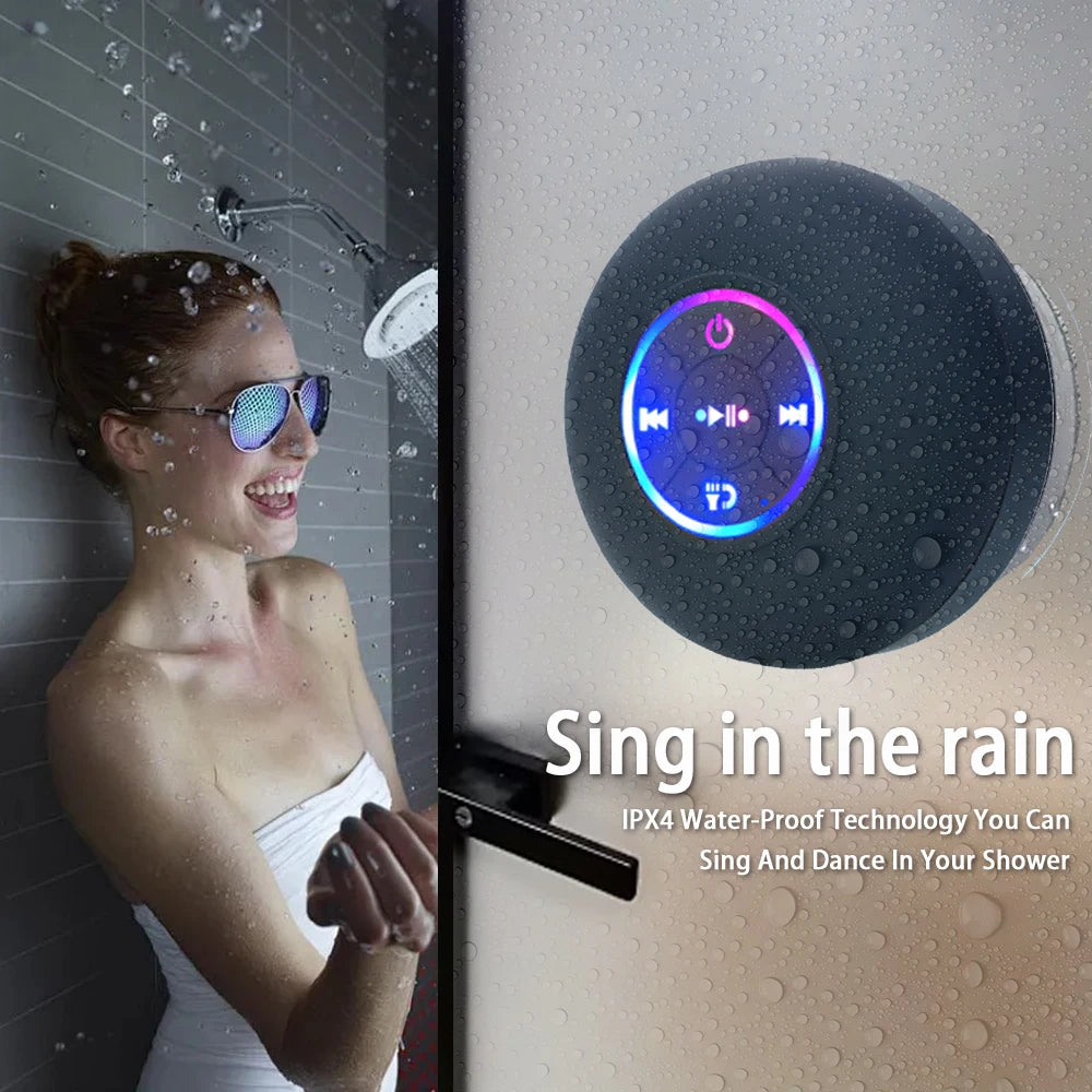 Mini Bocina Inalámbrica para Ducha - Estéreo con Bluetooth 5.0