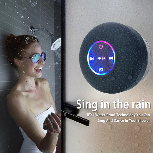 Mini Bocina Inalámbrica para Ducha - Estéreo con Bluetooth 5.0