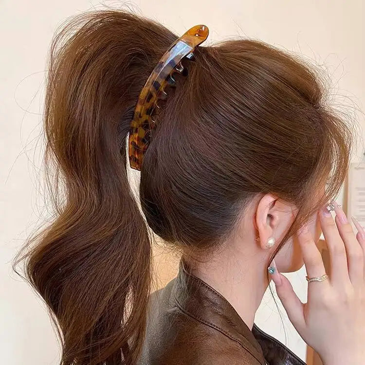 Clip de Cabello Banana Carey 12.5cm - Pinza de Pescado para Mujer