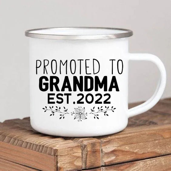 Regalo para la Mejor Abuela del Mundo - Taza de Peltre Blanca 8cm