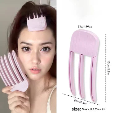 Fringe Clip with Volumizing and Curling Effect – Heatless Root Lift for Women. Natural Hair Care Styling Tool