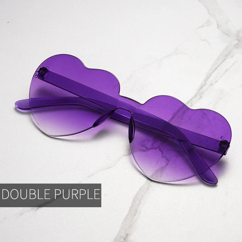 Gafas de Sol en Forma de Corazón – Lentes de Fiesta con Protección UV