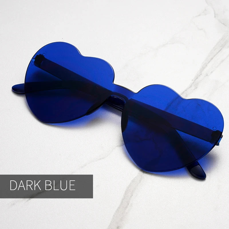 Gafas de Sol en Forma de Corazón – Lentes de Fiesta con Protección UV